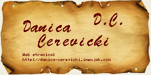 Danica Čerevicki vizit kartica